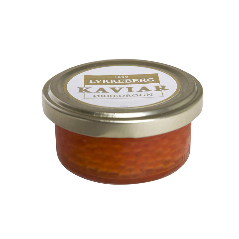 Caviar from lumpfish roe to trout roe with a delicate taste